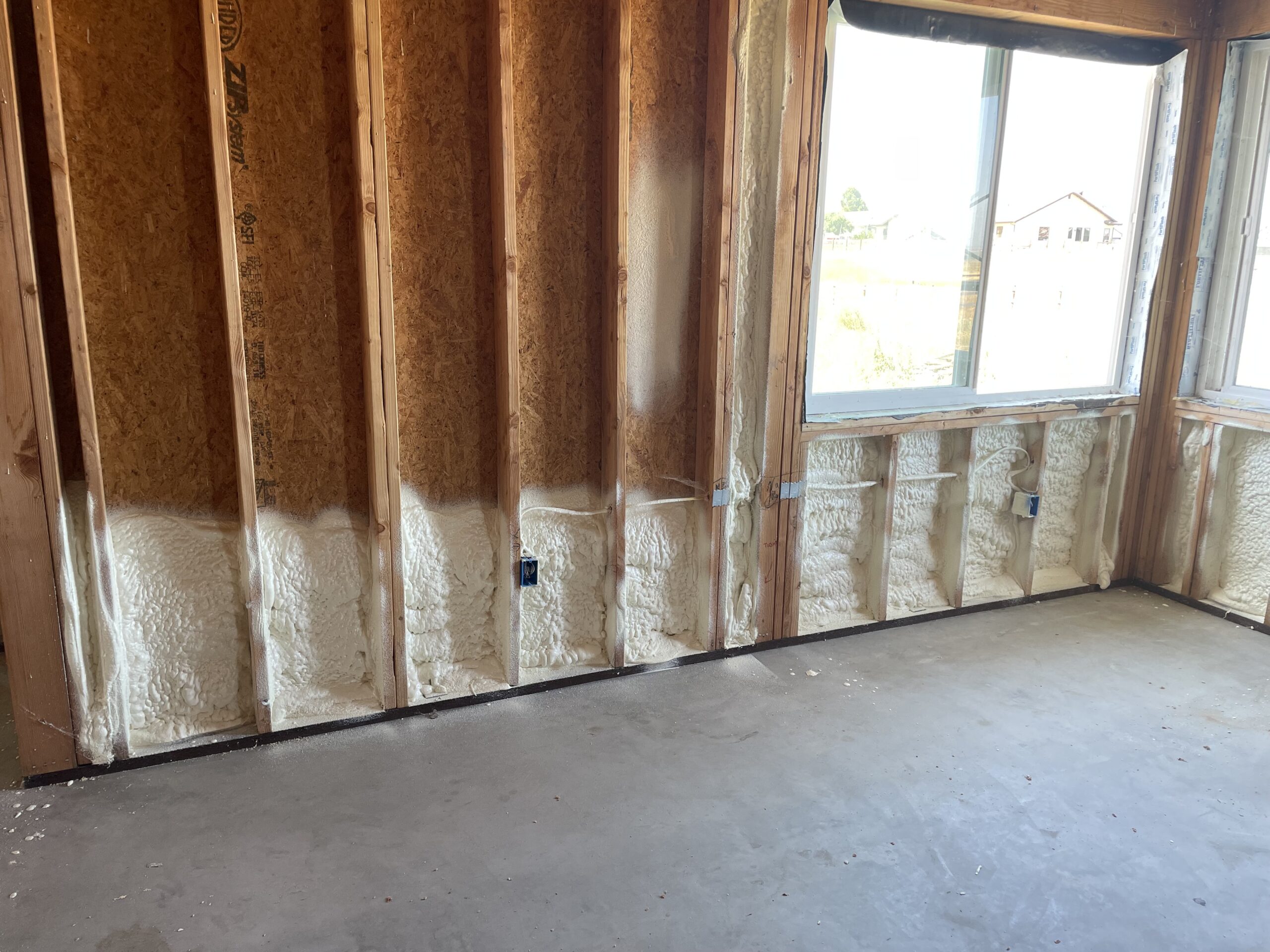 Completed spray foam insulation project in Morgan Hill home
